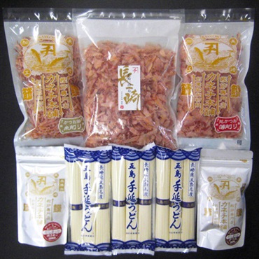 「かつお削り節・出しパック」　五島うどん　詰め合わせ