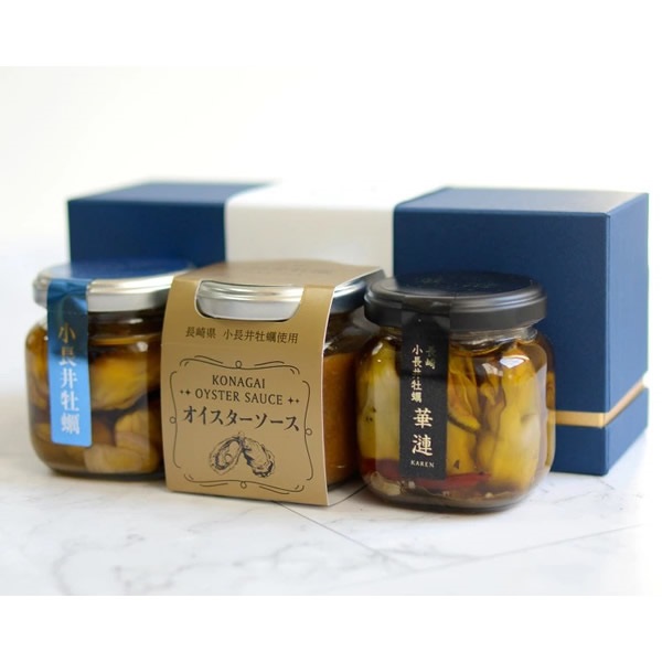小長井牡蠣　オイル漬け&オイスターソース　3本ギフトセット【のし不可】