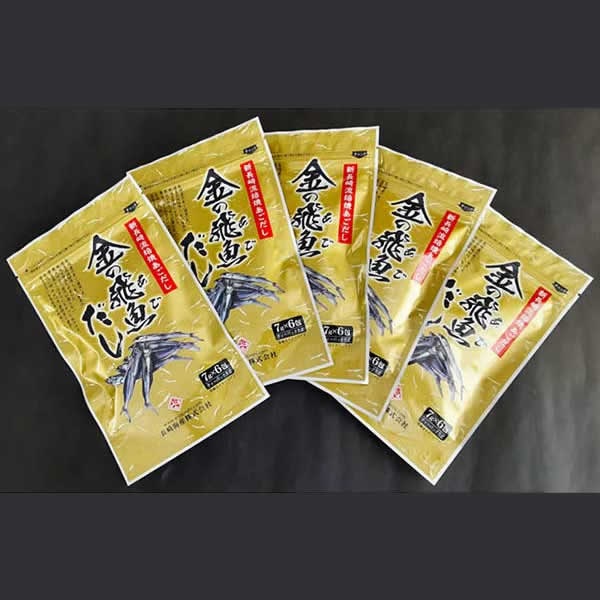 長崎海産(株)　金の飛魚(あご)だし　7ｇ×6　５個セット