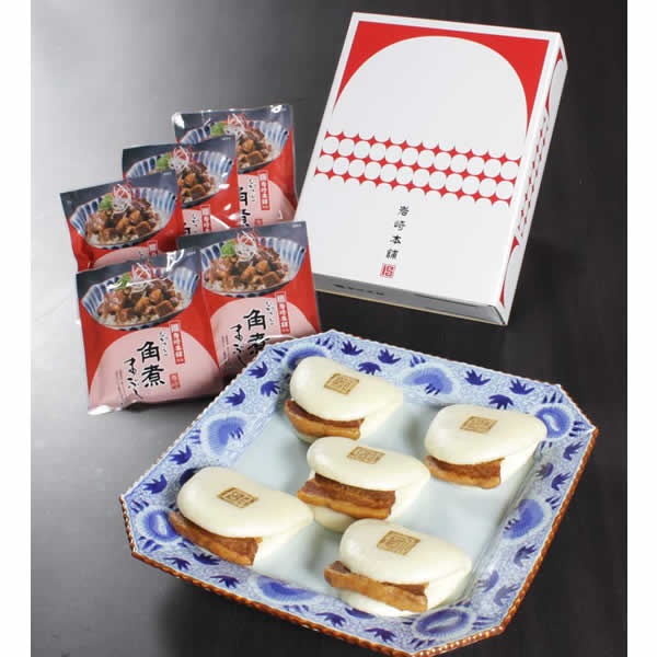 （10）「長崎角煮まんじゅう」と「角煮まぶし」詰合せ（非包装）【外のし対応】