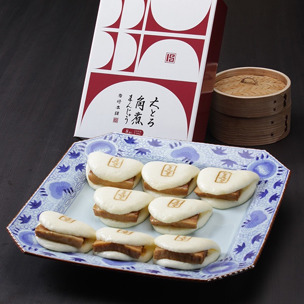 （A8K）大とろ角煮まんじゅう　8個入（化粧箱/非包装）【外のし対応】