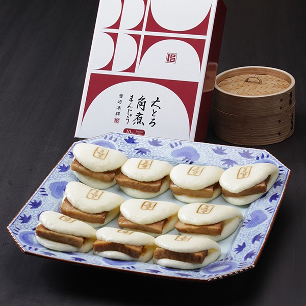 （A10K）大とろ角煮まんじゅう　10個入（化粧箱/非包装）【外のし対応】