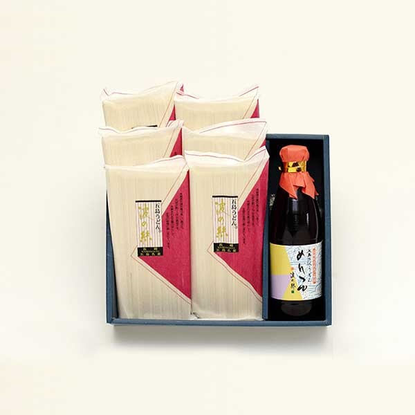 五島手延うどん「波の絲」300g×6袋・液体だしつゆ×1本セット（GT-S）