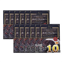 【長崎の老舗洋食店「フラワーメイト」監修】 長崎牛すじブラックカレー　1人前（160g）10個セット