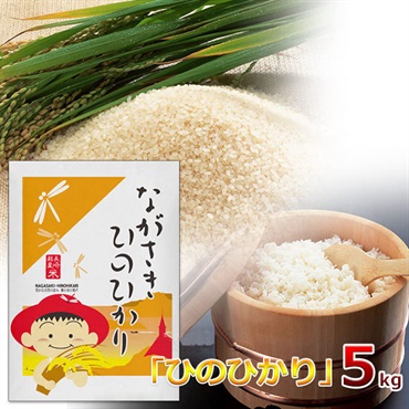 令和7年度産　精白米/長崎県産「ひのひかり」　5kg袋入