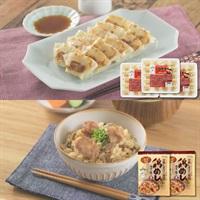 雲仙しまばら鶏　一口餃子・鶏めしセット