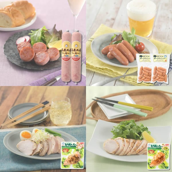 ソーセージ・ウインナー・とりちゃーしゅーセット