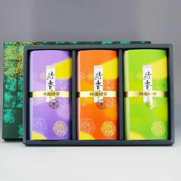 池田茶園　特選緑茶 3点セット(90g×3本)