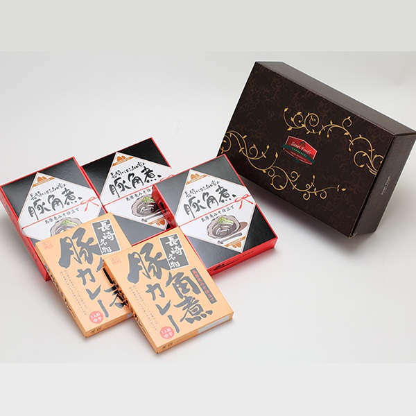 長崎名物 豚角煮・角煮カレーセットB