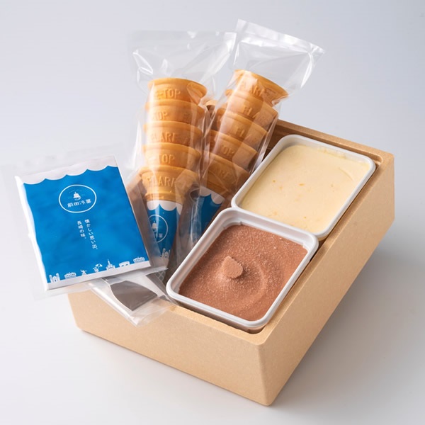 ちりんちりんアイス　ファミリーセットW（長崎びわ/出島チョコ）