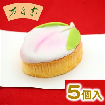 万月堂の桃かすてら　５ヶ入