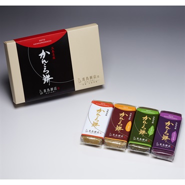 真鳥餅店のかんころ餅（中）４本セット（中 190g・「プレーン」「いりごま」「よもぎ」「むらさき」）